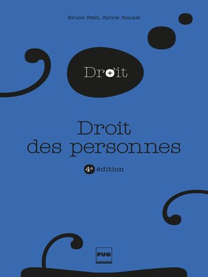 cover image of Droit des personnes